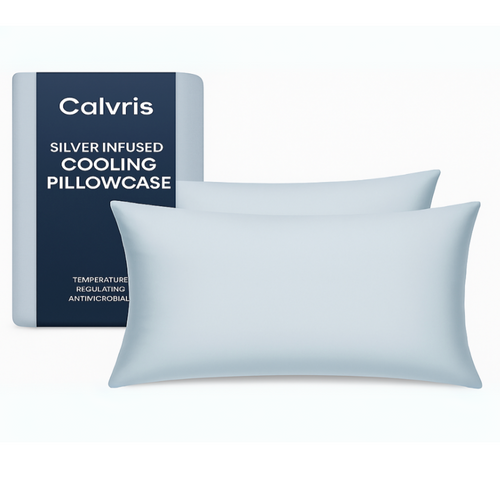 Anti-Microbial Silver Pillowcases (2-Pack)